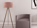 ΦΩΤΙΣΤΙΚΟ ΔΑΠΕΔΟΥ ROSLING MEGAPAP MDF/ΥΦΑΣΜΑ PVC ΧΡΩΜΑ ΚΑΡΥΔΙ - DUSTY ROSE 38X38X140ΕΚ.