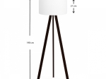 ΦΩΤΙΣΤΙΚΟ ΔΑΠΕΔΟΥ ROSLING MEGAPAP MDF/ΥΦΑΣΜΑ PVC ΧΡΩΜΑ ΜΑΥΡΟ - ΛΕΥΚΟ 38X38X140ΕΚ.