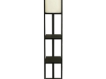 ΦΩΤΙΣΤΙΚΟ ΔΑΠΕΔΟΥ VERMA MEGAPAP E27 MDF/ΥΦΑΣΜΑ PVC ΧΡΩΜΑ WENGE - ΚΡΕΜ 21X21X135ΕΚ.