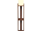 ΦΩΤΙΣΤΙΚΟ ΔΑΠΕΔΟΥ VERMA I MEGAPAP E27 MDF/ΥΦΑΣΜΑ PVC ΧΡΩΜΑ ΚΑΡΥΔΙ - ΚΡΕΜ 18,5X18,5X142ΕΚ.