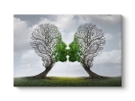 ΠΙΝΑΚΑΣ ΣΕ ΚΑΜΒΑ "TREES GROWING WITH LOVE" MEGAPAP ΨΗΦΙΑΚΗΣ ΕΚΤΥΠΩΣΗΣ 100X70X3ΕΚ.