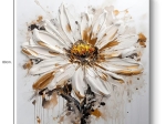 ΠΙΝΑΚΑΣ ΣΕ ΚΑΜΒΑ "DAISY" MEGAPAP ΨΗΦΙΑΚΗΣ ΕΚΤΥΠΩΣΗΣ 80X80X3ΕΚ.