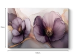 ΠΙΝΑΚΑΣ ΣΕ ΚΑΜΒΑ "PURPLE PEONIES" MEGAPAP ΨΗΦΙΑΚΗΣ ΕΚΤΥΠΩΣΗΣ 100X70X3ΕΚ.