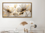 ΠΙΝΑΚΑΣ ΣΕ ΚΑΜΒΑ "ETHEREAL BLOSSOM" MEGAPAP ΨΗΦΙΑΚΗΣ ΕΚΤΥΠΩΣΗΣ ΜΕ ΚΟΡΝΙΖΑ ΧΡΩΜΑ ΧΡΥΣΟ 120X60X3ΕΚ.