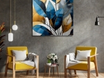 ΠΙΝΑΚΑΣ ΣΕ ΚΑΜΒΑ "BOTANICAL LEAVES" MEGAPAP ΨΗΦΙΑΚΗΣ ΕΚΤΥΠΩΣΗΣ 100X100X3ΕΚ.