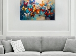 ΠΙΝΑΚΑΣ ΣΕ ΚΑΜΒΑ "FESTIVAL OF BUTTERFLIES" MEGAPAP ΨΗΦΙΑΚΗΣ ΕΚΤΥΠΩΣΗΣ 100X70X3ΕΚ.