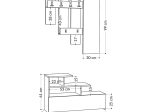ΕΠΙΠΛΟ ΕΙΣΟΔΟΥ VESTY MEGAPAP ΧΡΩΜΑ ΑΝΟΙΧΤΟ ΚΑΡΥΔΙ 100X30X61ΕΚ.