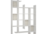ΒΙΒΛΙΟΘΗΚΗ MANCO MEGAPAP ΧΡΩΜΑ ΛΕΥΚΟ 122X25,5X188ΕΚ.