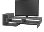 ΕΠΙΠΛΟ ΤΗΛΕΟΡΑΣΗΣ TETRA MEGAPAP ΧΡΩΜΑ ΓΚΡΙ ΡΕΤΡΟ 136,7X40X42ΕΚ.