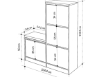 ΠΑΠΟΥΤΣΟΘΗΚΗ DUDE MEGAPAP ΧΡΩΜΑ ΜΑΥΡΟ 104,8X26X118,5ΕΚ.