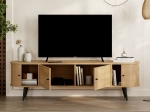 ΕΠΙΠΛΟ ΤΗΛΕΟΡΑΣΗΣ GENTLE MEGAPAP ΧΡΩΜΑ SAPPHIRE OAK 180X40X52ΕΚ.