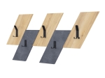 ΚΡΕΜΑΣΤΡΑ ΤΟΙΧΟΥ LIVY MEGAPAP ΧΡΩΜΑ SAPPHIRE OAK - ΓΚΡΙ ΡΕΤΡΟ 75,2X1,8X45,3ΕΚ.