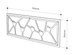 ΚΡΕΜΑΣΤΡΑ ΤΟΙΧΟΥ TRACE MEGAPAP ΧΡΩΜΑ SAPPHIRE OAK 74,6X1,8X26,6ΕΚ.