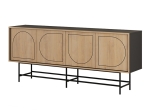 ΜΠΟΥΦΕΣ JOJI MEGAPAP ΧΡΩΜΑ SAPPHIRE OAK - SILKY BLACK 186,8X40X77,6ΕΚ.