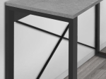 ΚΟΝΣΟΛΑ ARCHIE MEGAPAP ΧΡΩΜΑ ΓΚΡΙ ΡΕΤΡΟ - ΜΑΥΡΟ 110X35X75ΕΚ.