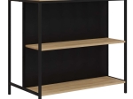 ΤΡΑΠΕΖΙ ΜΠΑΡ DETROIT MEGAPAP ΧΡΩΜΑ SAPPHIRE OAK - SILKY BLACK 100X60X95ΕΚ.