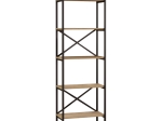 ΒΙΒΛΙΟΘΗΚΗ DUSAN MEGAPAP ΧΡΩΜΑ SEPET OAK 58X30X175ΕΚ.