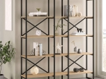 ΒΙΒΛΙΟΘΗΚΗ DUSAN MEGAPAP ΧΡΩΜΑ SEPET OAK 143,5X30X175ΕΚ.