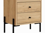 ΚΟΜΟΔΙΝΟ MALTA MEGAPAP ΧΡΩΜΑ SAPHHIRE OAK 49X35X52ΕΚ.