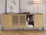 ΜΠΟΥΦΕΣ NAIVE MEGAPAP ΧΡΩΜΑ SAPPHIRE OAK 204X40X80ΕΚ.