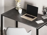 ΓΡΑΦΕΙΟ ΕΡΓΑΣΙΑΣ INNA MEGAPAP ΧΡΩΜΑ ΓΚΡΙ ΡΕΤΡΟ - SILKY BLACK 110X60X75ΕΚ.