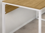 ΓΡΑΦΕΙΟ ΕΡΓΑΣΙΑΣ INNA MEGAPAP ΧΡΩΜΑ SAPPHIRE OAK - ΛΕΥΚΟ 110X60X75ΕΚ.
