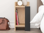 ΚΟΜΟΔΙΝΟ ELOS MEGAPAP ΧΡΩΜΑ SAPHHIRE OAK - SILKY BLACK 30X31,7X55ΕΚ.