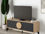 ΕΠΙΠΛΟ ΤΗΛΕΟΡΑΣΗΣ GORA MEGAPAP ΧΡΩΜΑ SAPPHIRE OAK - SILKY BLACK 140X35,6X51ΕΚ.