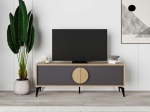 ΕΠΙΠΛΟ ΤΗΛΕΟΡΑΣΗΣ GORA MEGAPAP ΧΡΩΜΑ SAPPHIRE OAK - SILKY BLACK 140X35,6X51ΕΚ.