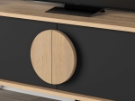 ΕΠΙΠΛΟ ΤΗΛΕΟΡΑΣΗΣ GORA MEGAPAP ΧΡΩΜΑ SAPPHIRE OAK - SILKY BLACK 140X35,6X51ΕΚ.