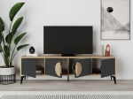 ΕΠΙΠΛΟ ΤΗΛΕΟΡΑΣΗΣ GORA MEGAPAP ΧΡΩΜΑ SAPPHIRE OAK - SILKY BLACK 180X35,6X51ΕΚ.