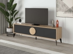ΕΠΙΠΛΟ ΤΗΛΕΟΡΑΣΗΣ GORA MEGAPAP ΧΡΩΜΑ SAPPHIRE OAK - SILKY BLACK 180X35,6X51ΕΚ.