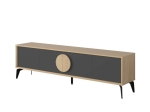 ΕΠΙΠΛΟ ΤΗΛΕΟΡΑΣΗΣ GORA MEGAPAP ΧΡΩΜΑ SAPPHIRE OAK - SILKY BLACK 180X35,6X51ΕΚ.
