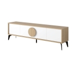 ΕΠΙΠΛΟ ΤΗΛΕΟΡΑΣΗΣ GORA MEGAPAP ΧΡΩΜΑ SAPPHIRE OAK - ΛΕΥΚΟ 180X35,6X51ΕΚ.