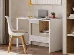 ΓΡΑΦΕΙΟ ΕΡΓΑΣΙΑΣ CUBO MEGAPAP ΧΡΩΜΑ ΛΕΥΚΟ - SAPPHIRE OAK 110X50X75ΕΚ.