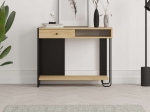 ΚΟΝΣΟΛΑ SIRIUS MEGAPAP ΧΡΩΜΑ SAPPHIRE OAK - SILKY BLACK 100X35X79ΕΚ.