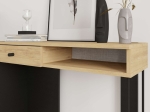 ΚΟΝΣΟΛΑ SIRIUS MEGAPAP ΧΡΩΜΑ SAPPHIRE OAK - SILKY BLACK 100X35X79ΕΚ.