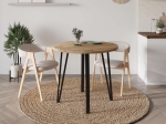 ΤΡΑΠΕΖΙ XANA MEGAPAP ΧΡΩΜΑ SEPET OAK Ø90X77,5ΕΚ.