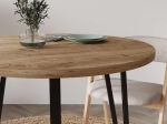 ΤΡΑΠΕΖΙ XANA MEGAPAP ΧΡΩΜΑ SEPET OAK Ø90X77,5ΕΚ.