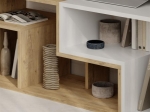 ΕΠΙΠΛΟ ΤΗΛΕΟΡΑΣΗΣ GLIS MEGAPAP ΠΟΛΥΜΟΡΦΙΚΟ ΧΡΩΜΑ SAPPHIRE OAK - ΛΕΥΚΟ 145X35X44,8ΕΚ.