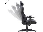 ΚΑΡΕΚΛΑ ΓΡΑΦΕΙΟΥ GAMING ALONSO MEGAPAP ΑΠΟ ΤΕΧΝΟΔΕΡΜΑ ΧΡΩΜΑ ΜΑΥΡΟ 67X70X125/135 ΕΚ.