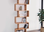 ΒΙΒΛΙΟΘΗΚΗ ZIGZAG MEGAPAP ΧΡΩΜΑ PINE OAK 70X24X192,6ΕΚ.