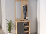 ΕΠΙΠΛΟ ΕΙΣΟΔΟΥ NORVA MEGAPAP ΧΡΩΜΑ SAPPHIRE OAK - ΑΝΘΡΑΚΙ 67,8X36,3X200,6ΕΚ.