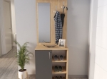 ΕΠΙΠΛΟ ΕΙΣΟΔΟΥ NORVA MEGAPAP ΧΡΩΜΑ SAPPHIRE OAK - ΑΝΘΡΑΚΙ 67,8X36,3X200,6ΕΚ.