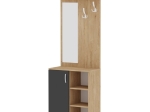ΕΠΙΠΛΟ ΕΙΣΟΔΟΥ NORVA MEGAPAP ΧΡΩΜΑ SAPPHIRE OAK - ΑΝΘΡΑΚΙ 67,8X36,3X200,6ΕΚ.