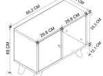 ΚΟΜΟΔΙΝΟ RICO MEGAPAP ΧΡΩΜΑ ΛΕΥΚΟ 65,2X30X49ΕΚ.
