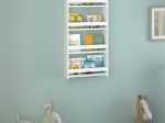 ΕΠΙΤΟΙΧΙΑ ΒΙΒΛΙΟΘΗΚΗ - ΡΑΦΙΕΡΑ MONTESSORI MEGAPAP ΧΡΩΜΑ ΛΕΥΚΟ 60X15X120ΕΚ.