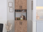 ΕΠΙΠΛΟ ΚΟΥΖΙΝΑΣ SEDEF MEGAPAP ΧΡΩΜΑ PINE OAK 61X40X202,1ΕΚ.