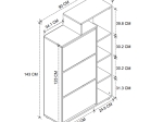 ΠΑΠΟΥΤΣΟΘΗΚΗ LEGO MEGAPAP ΧΡΩΜΑ PINE OAK 90X32X143ΕΚ.