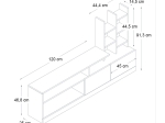 ΣΥΝΘΕΣΗ ΤΗΛΕΟΡΑΣΗΣ PESARO MEGAPAP ΧΡΩΜΑ SEPET OAK 165X25X91,3ΕΚ.